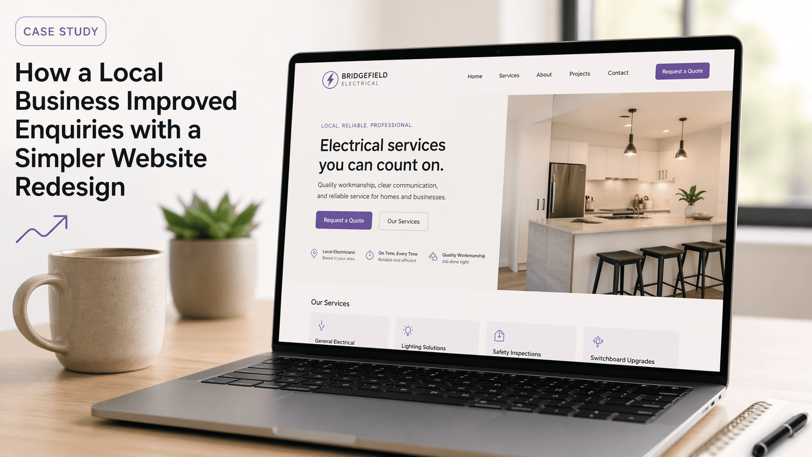 How a Local Business Improved Enquiries with a Simpler Website Redesign