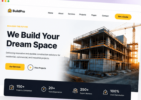 BuildPro template preview