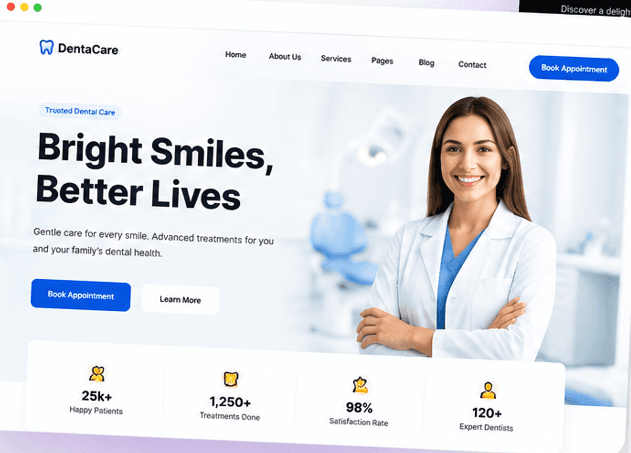 DentaCare template preview